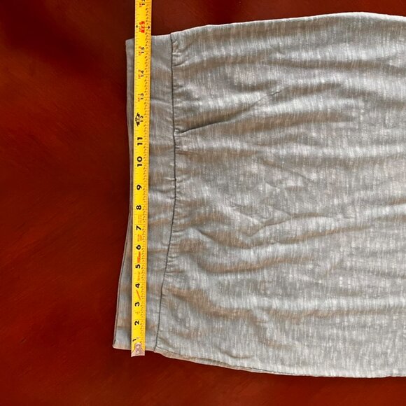 Lou & Grey Women's Marled Midi Skirt Size Large Green Pull On Side Slits NWT - Picture 6 of 9